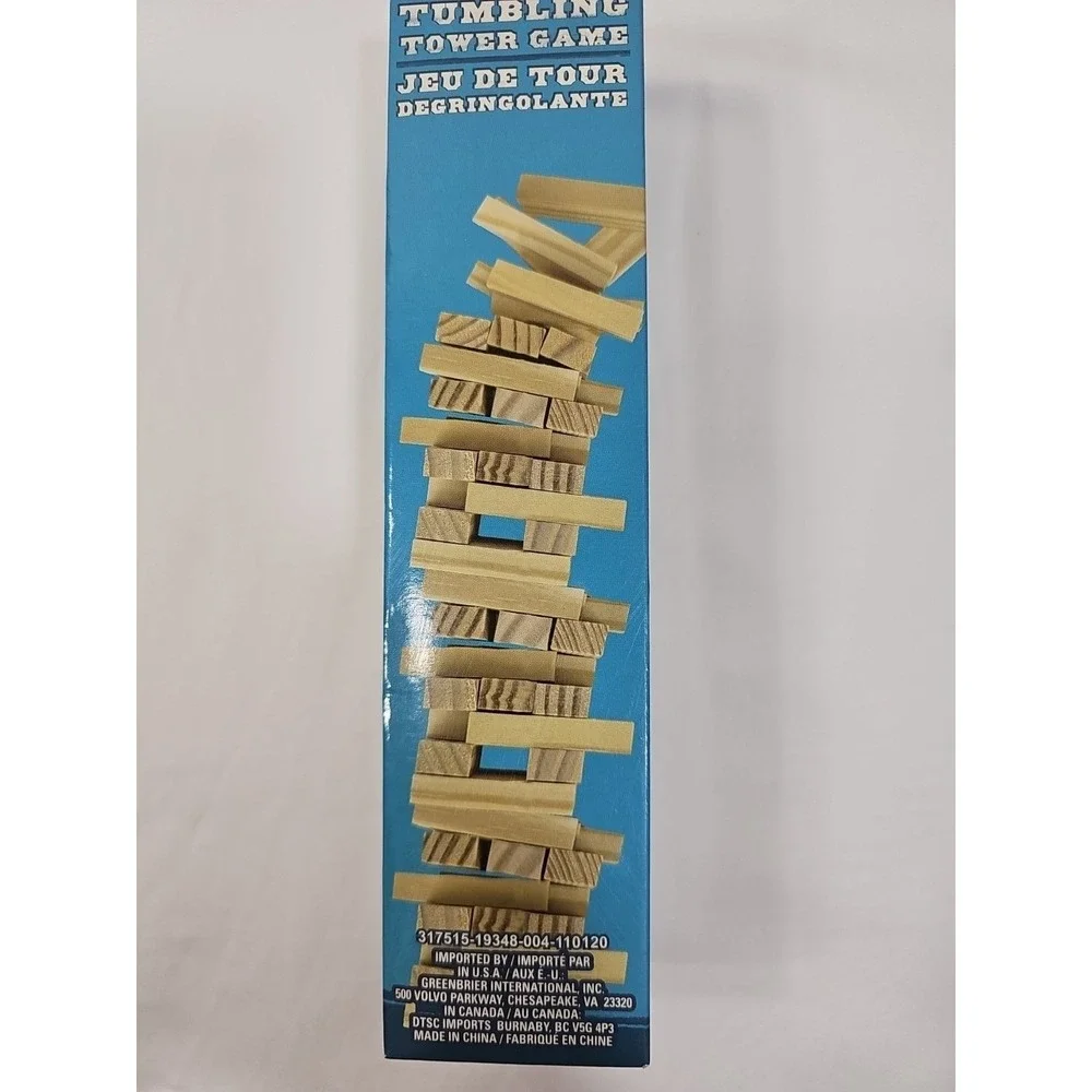 72 Pc Set Tumbling Tower Game Wooden Stacking Blocks New‎